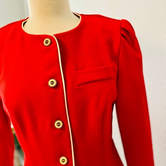 NWT- VTG Breli Original Vibrant Red Shacket - Picture 5 of 8